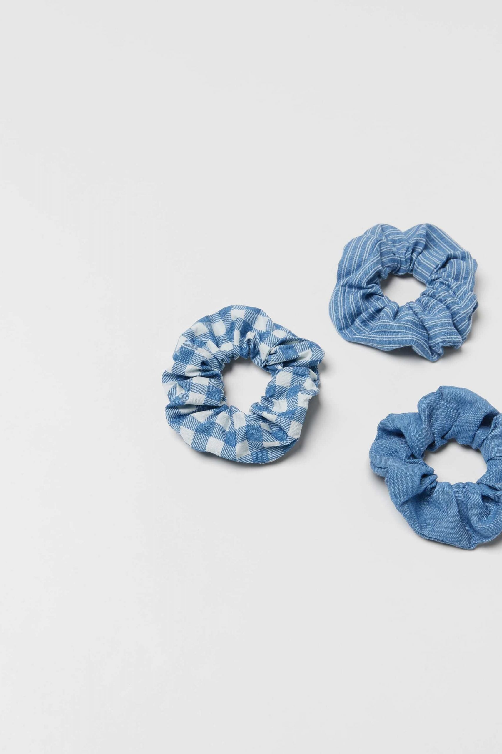 Pack of Three Denim Scrunchies - Image 3