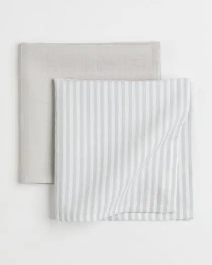 Baby blankets, muslin, 2 pcs.